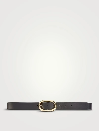 Signature Link Leather Belt