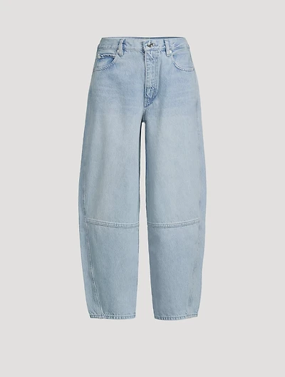 The Twisted Barrel-Leg Jeans