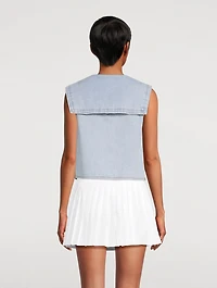The Yacht Cropped Denim Shirt