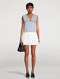 The Yacht Cropped Denim Shirt