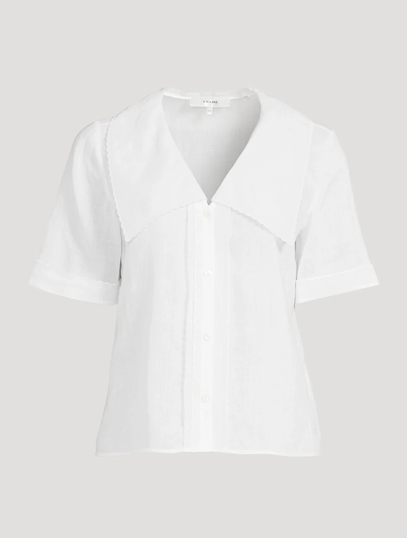 The Sailor Scallop Ramie Shirt