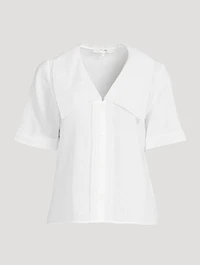 The Sailor Scallop Ramie Shirt