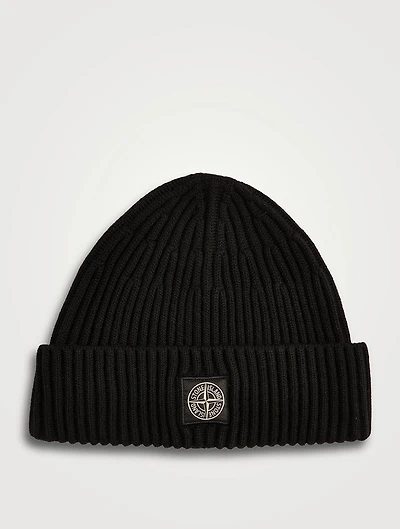 Wool Ribbed Beanie