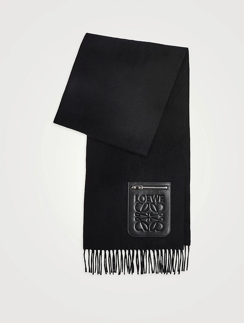 Wool And Cashmere Scarf With Pocket