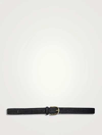 Slim Suede Belt
