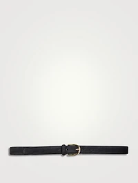 Slim Suede Belt