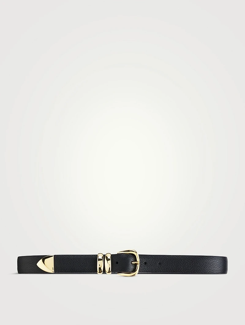 Double Ring Leather Belt