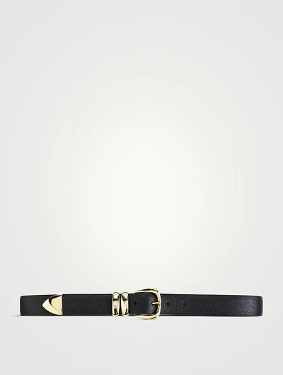 Double Ring Leather Belt
