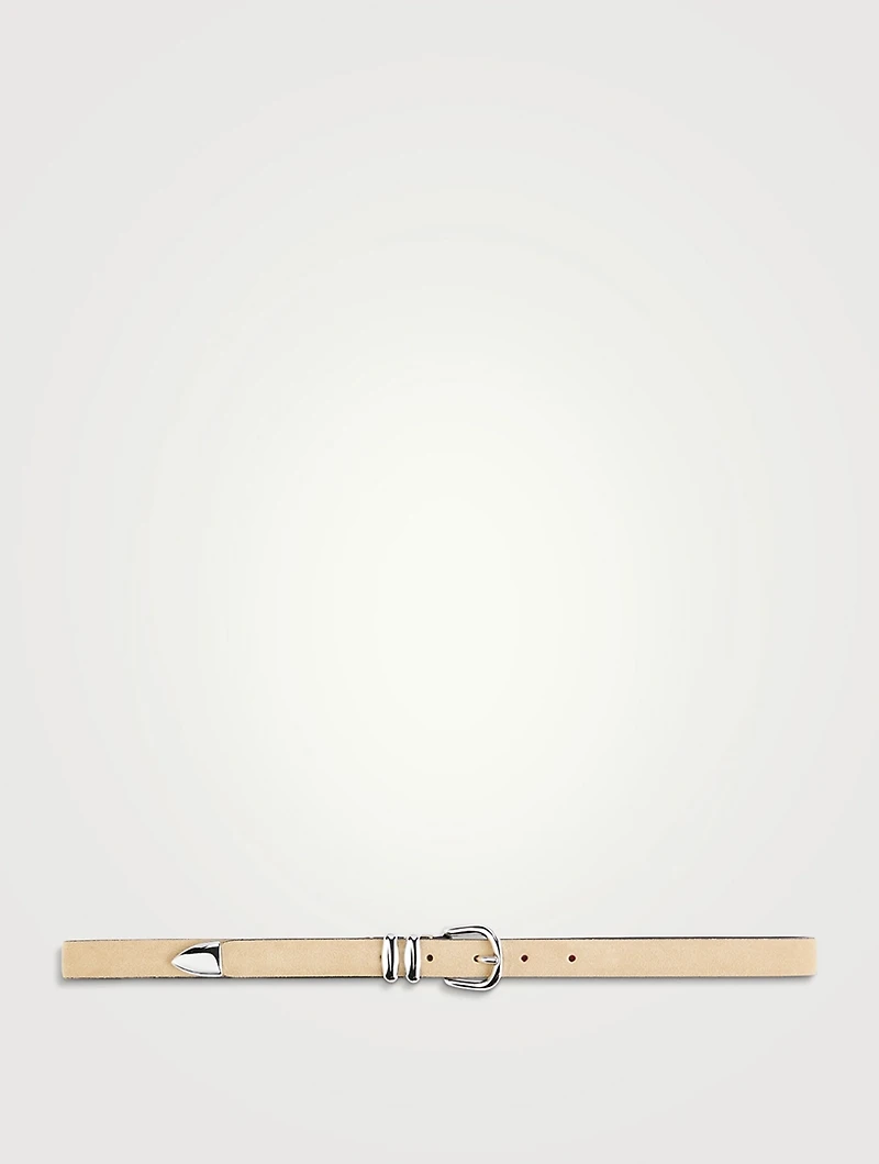 Double Ring Suede Belt