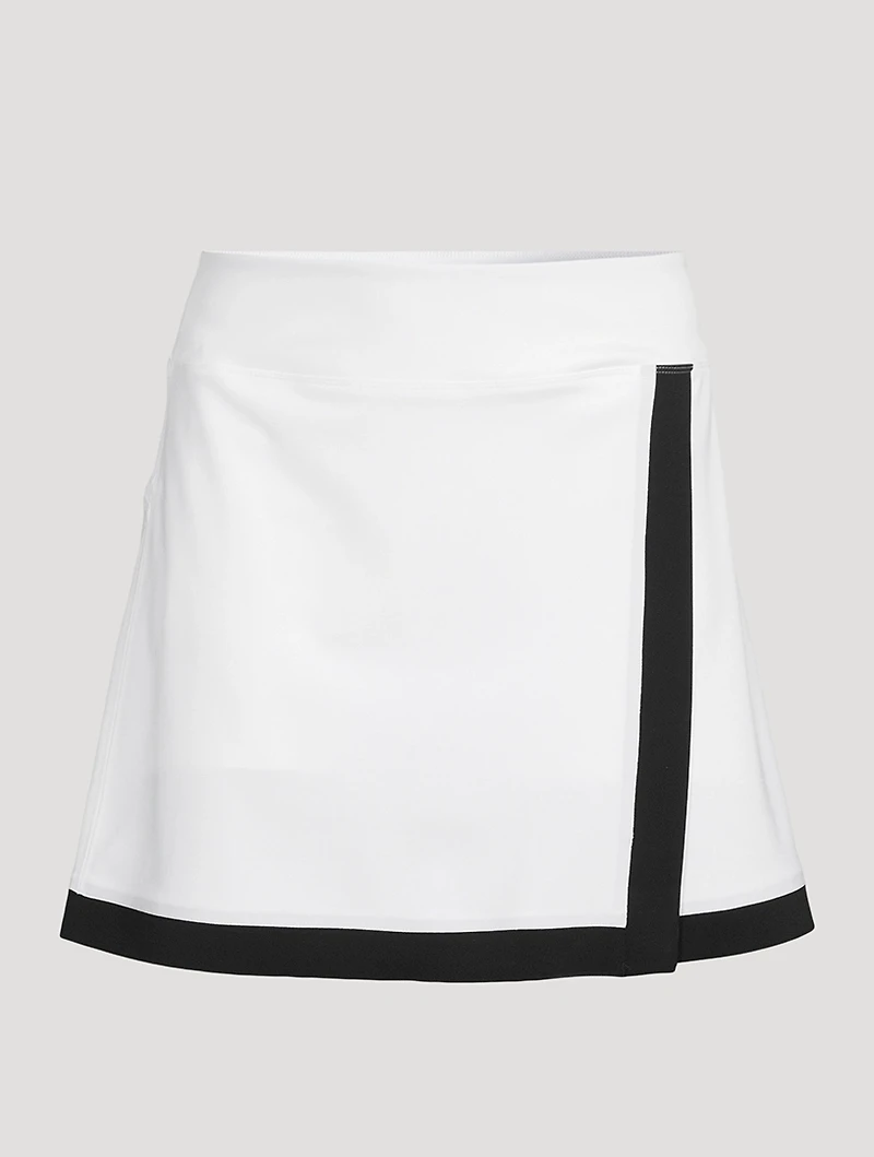 Contrast Sport Mini Skirt