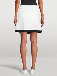 Contrast Sport Mini Skirt