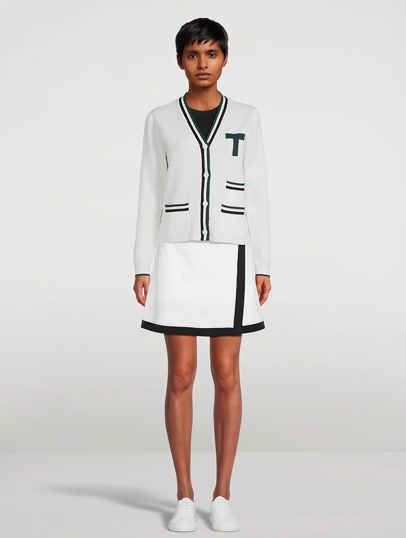 Contrast Sport Mini Skirt