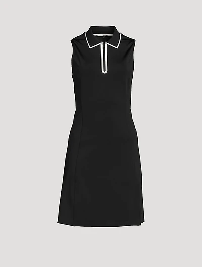 Quarter-Zip Polo Dress