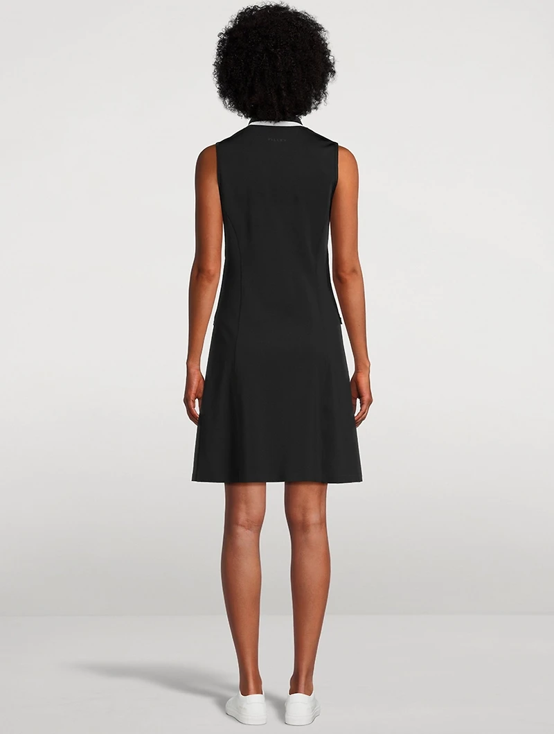 Quarter-Zip Polo Dress