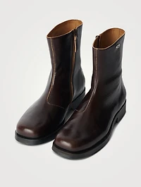 Camion Leather Zip Boots
