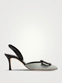 Mayslibi Wool Slingback Pumps