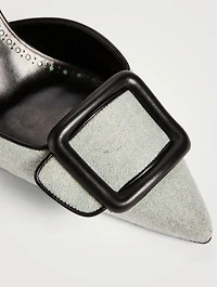 Mayslibi Wool Slingback Pumps