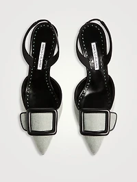 Mayslibi Wool Slingback Pumps