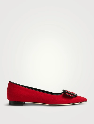Maysale Wool Ballet Flats