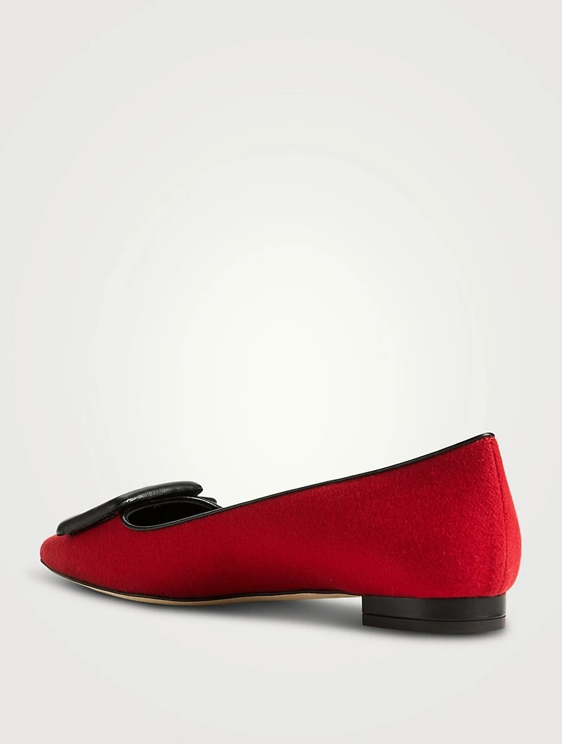Maysale Wool Ballet Flats
