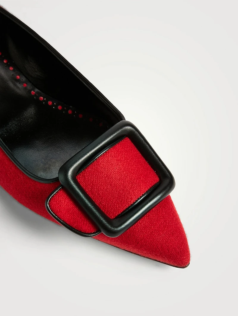 Maysale Wool Ballet Flats