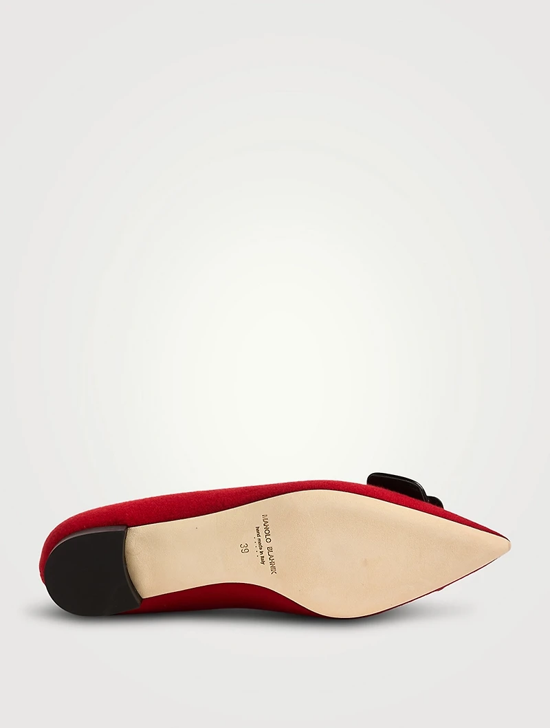 Maysale Wool Ballet Flats
