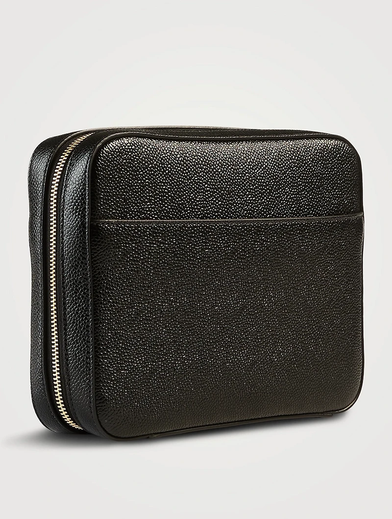 Leather Pouch With Wrist Strap