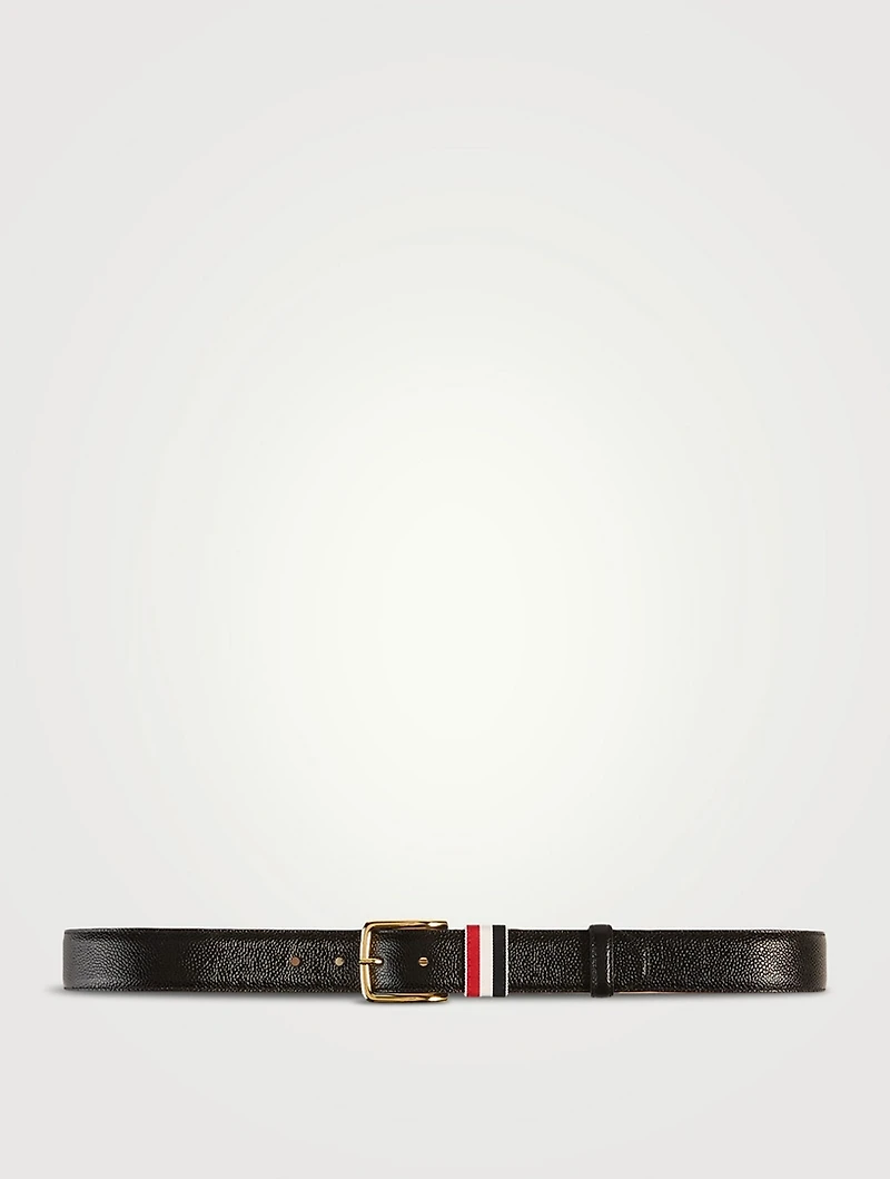 Leather Belt With RWB Loop