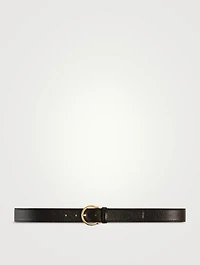 Pebbled Grain Leather Belt