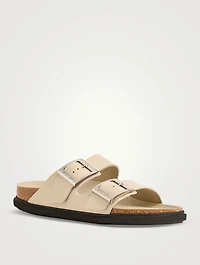 Arizona Droplet Buckle Patent Leather Slide Sandals