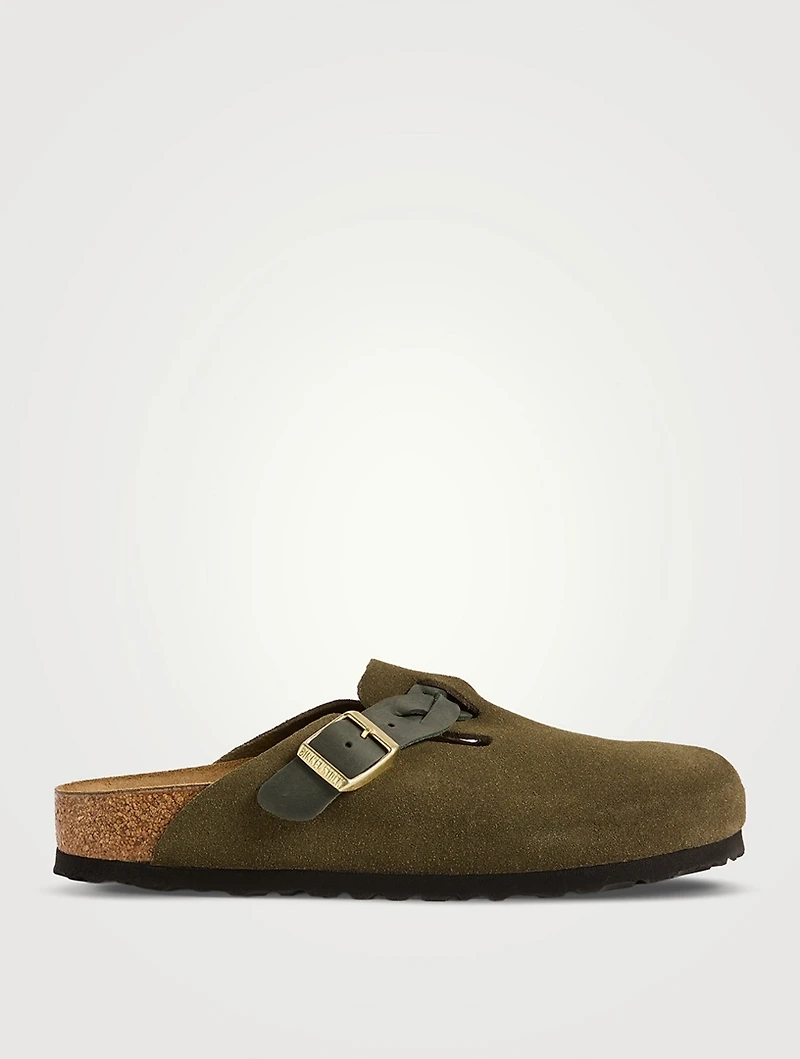Boston Braided Suede Clogs