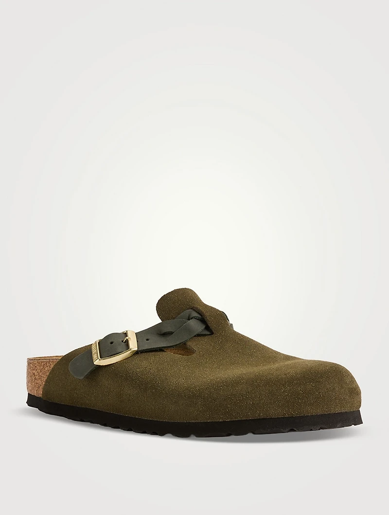 Boston Braided Suede Clogs