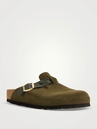 Boston Braided Suede Clogs