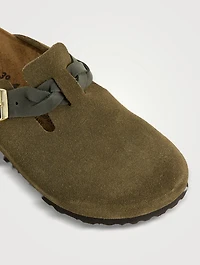 Boston Braided Suede Clogs
