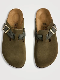 Boston Braided Suede Clogs