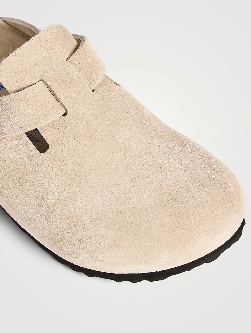 Boston Suede Clogs