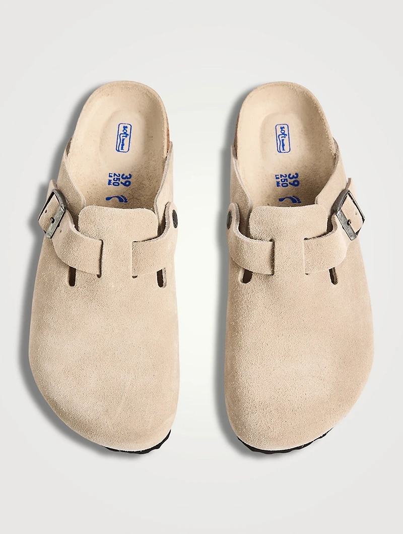 Boston Suede Clogs