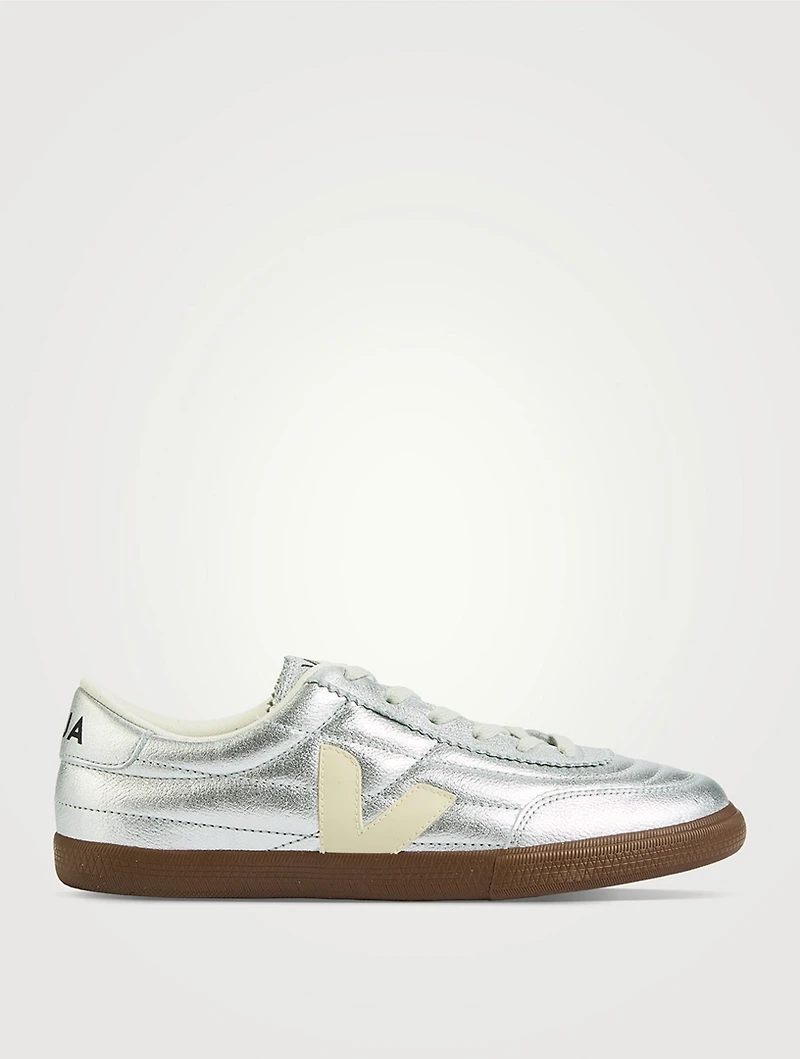 Paneka Metallic Leather Sneakers