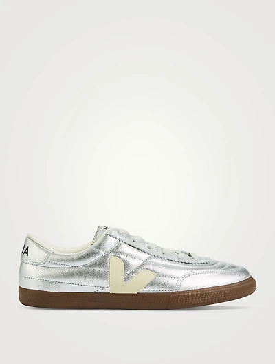 Paneka Metallic Leather Sneakers