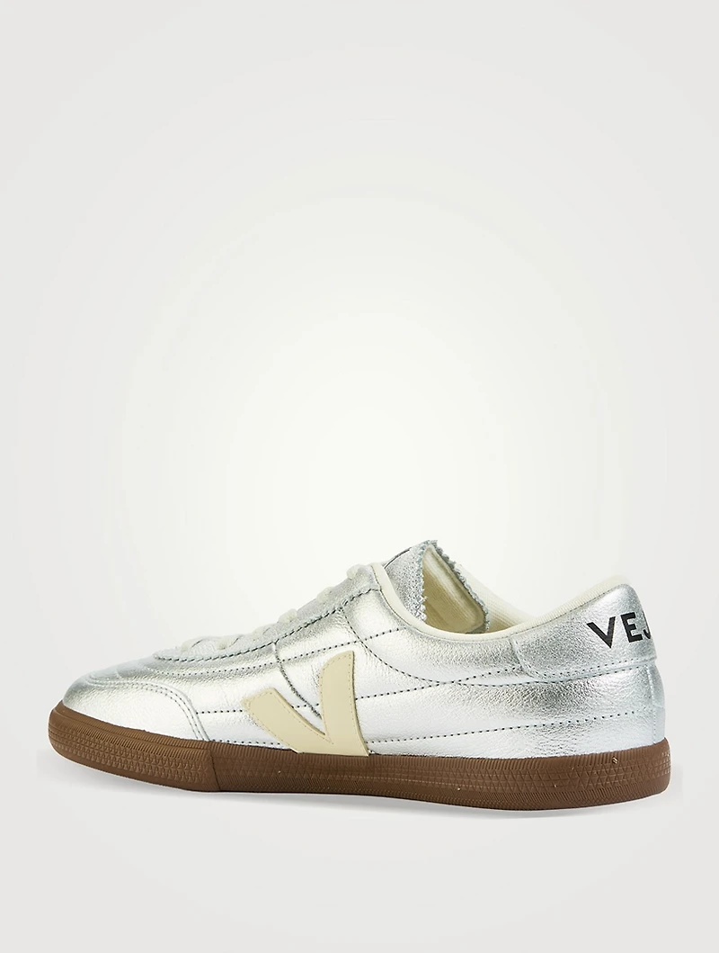 Paneka Metallic Leather Sneakers