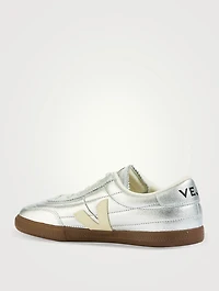 Paneka Metallic Leather Sneakers