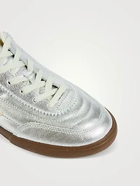 Paneka Metallic Leather Sneakers
