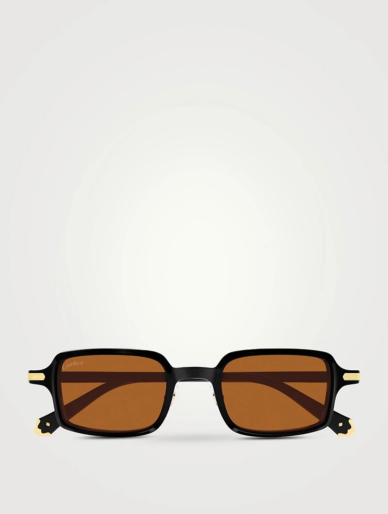 Première De Cartier Rectangular Sunglasses