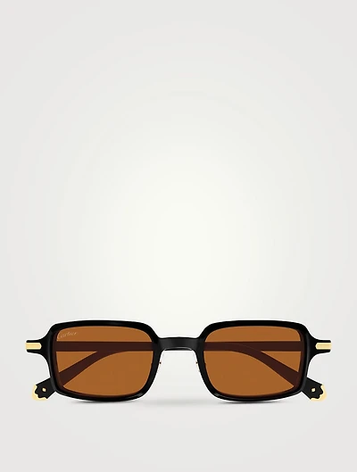 Première De Cartier Rectangular Sunglasses