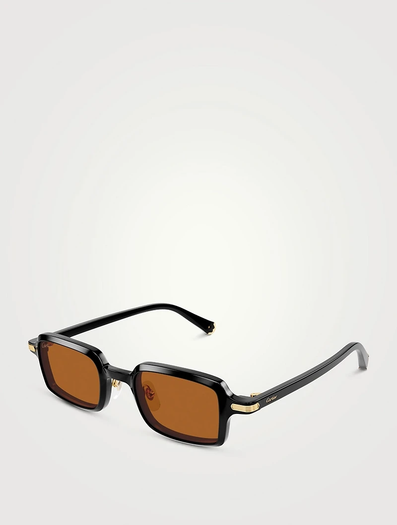 Première De Cartier Rectangular Sunglasses
