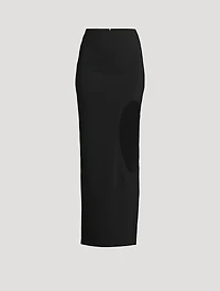 Cut-Out Maxi Skirt