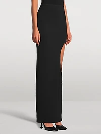 Cut-Out Maxi Skirt