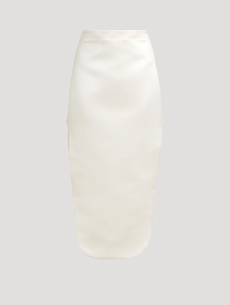 Satin Midi Skirt