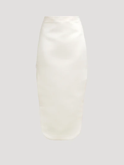 Satin Midi Skirt