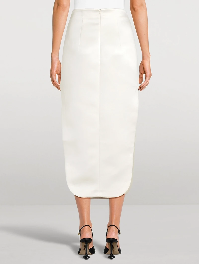 Satin Midi Skirt